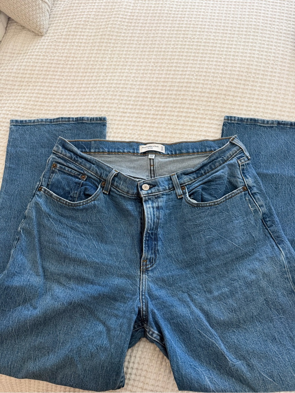 Abercrombie Mid rise baggy Women's Blue Jeans